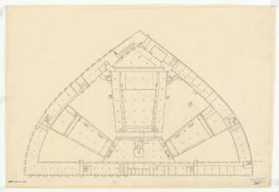Haus des Rundfunks, Berlin-Charlottenburg: Grundriss KG 1:200