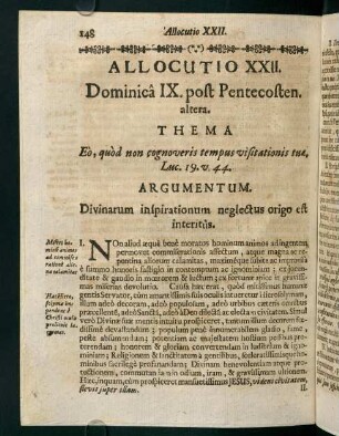 148-154, Allocutio XXII.