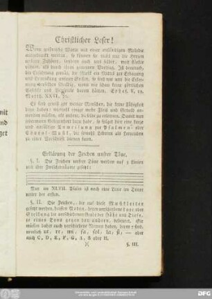 Christlicher Leser!
