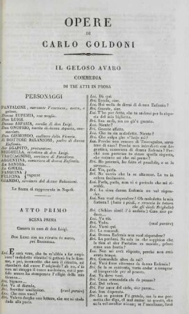 Il Geloso Avaro