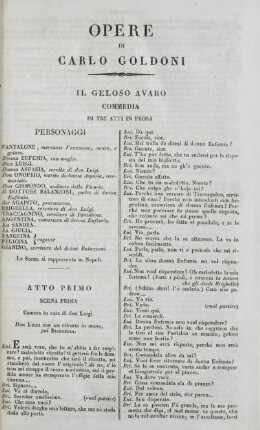 Il Geloso Avaro