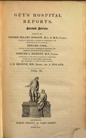 Guy's hospital reports. 2. 1844