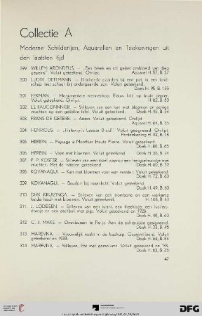 Collectie A (Nr. 299-327)