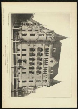 Tafel 61. Romanisches Haus am Augusta-Victoria Platz in Berlin. Architekt: Franz Schwechten