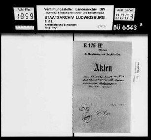 Obersekretäre in gehobener Stellung beim Oberamt Öhringen