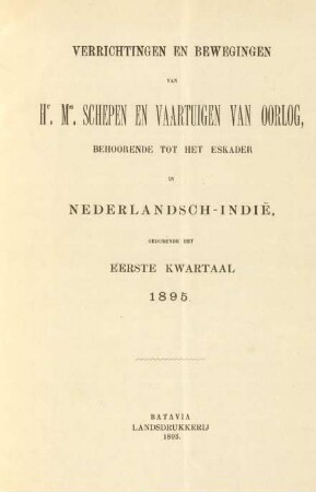 Eerste kwartaal 1895
