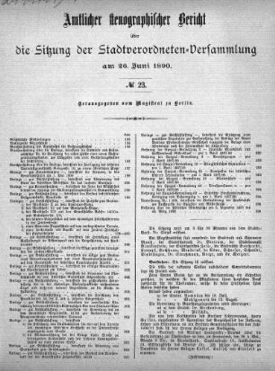 No. 23, 26. Juni 1890