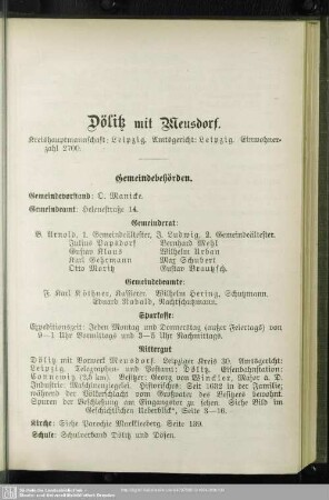 Dölitz mit Meusdorf