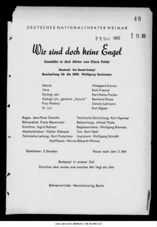Wir sind doch keine Engel