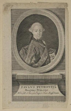 Bildnis des Pavlvs Petrovitz, Magnus Princeps