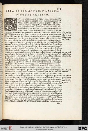 Vita di Gio. Antonio Lappoli Pittore aretino