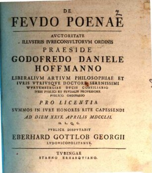 De Fevdo Poenae