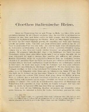 Goethes italienische Reise
