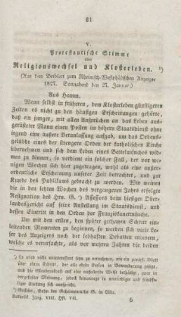 81-89 Protestantische Stimme über Religionswechsel und Klosterleben
