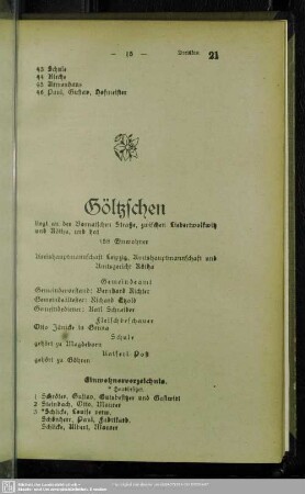 Einwohnerverzeichnis : Einwohnerverzeichnis