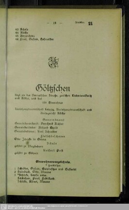 Einwohnerverzeichnis : Einwohnerverzeichnis