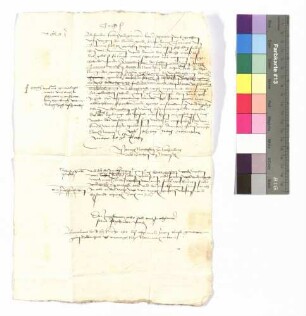 Kraft von Hohenlohe an Jörg Nothaft zu Hohenberg und Conz von Neuenstein betrifft Regelung der Turnau'schen Schuld (Abschrift).