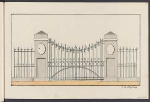 Darstellung von Gebäude-Details, Federzeichnung, [1802] : Band 2: Seiten 12a, 13 und 14: [Gebäude-Details] / F. A. Götzlof, A. Richter, J. A. Näglein. - [S.l., 1802]. - 3 Blatt ; Handzeichnung, koloriert, 18 x 13 cm, 20 x 18 cm