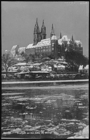 Meißen. Albrechtsburg und Dom im Winter