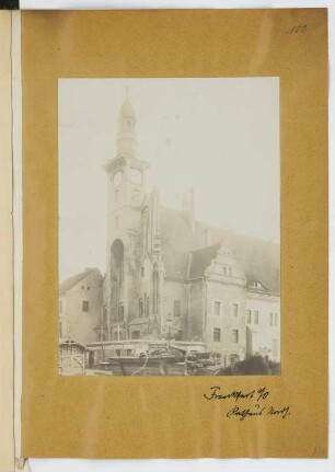 Rathaus, Frankfurt/Oder: Ansicht von Norden (aus: Skizzen- und Fotoalbum 28)