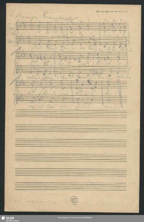 Leise zieht durch mein Gemüt - Mus.11302-H-521,2 : Coro fanciulli - E|b; RMWV 438