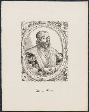 Icones Professorum Marpurgensium — Bildnis des Georg Marius (1533-1606)