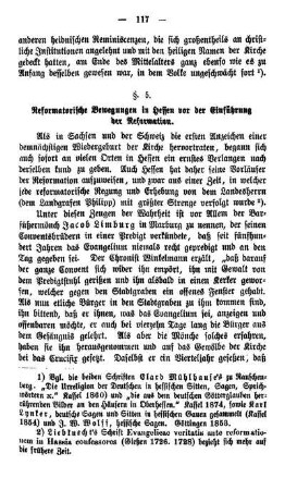 §. 5. Reformatorische Bewegung in Hessen vor der Einführung der Reformation.
