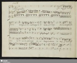 No.1: In mezzo tanti affanni