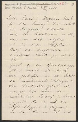 Brief an Ferruccio Busoni : 23.04.1907
