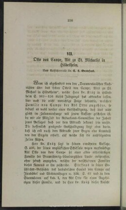 VII. Otto von Campe, Abt zu St. Michaelis in Hildesheim
