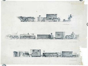 Eichberg, Werner; München; Maxburg - Lenbachplatz; Pfandhausstr.; Maxburgstraße (Fassadenabwicklungen)