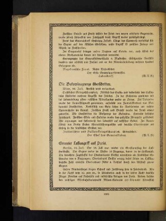 Die Bukowinagrenze überschritten.