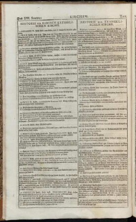 Tab. XVII. Kirchen- und Gelehrte Historie. Des XVI. Seculi