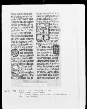 Sächsische Weltchronik (bis zum Jahre 1229) — ---, Folio 16versoBuchseite