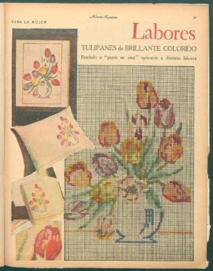 Labores [Dibujos] : Tulipanes de brillante colorido