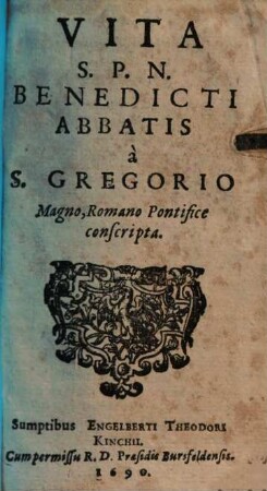 Vita S. P. N. Benedicti Abbatis