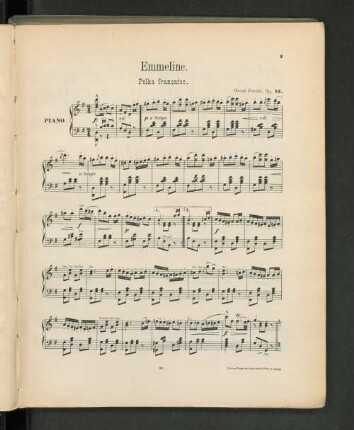 Emmeline. Polka francaise.