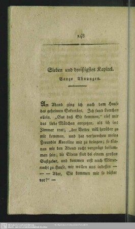 Sieben und dreißigstes Kapitel. Bange Ahnungen