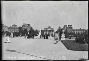 Paris, Jardin des Tuileries, Blick in Richtung Place du Carrousel