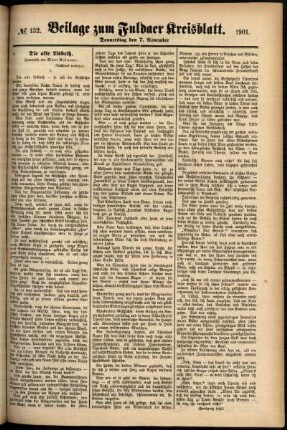 Zweite Ausgabe vom Donnerstag, den 07. November 1901.