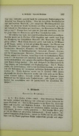 II. Abschnitt. Specielle Geschichte