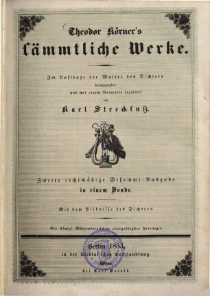 Theodor Körner's sämmtliche Werke