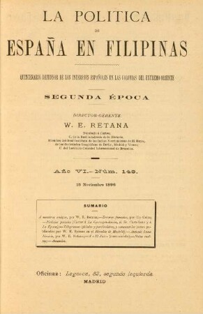 Núm. 149. 15 Noviembre 1896