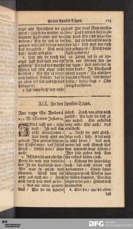 XIX. An den Apostel-Tägen.