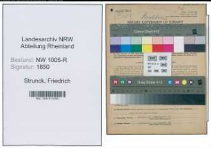 Entnazifizierung Friedrich Strunck , geb. 21.03.1895 (Vorschlosser)