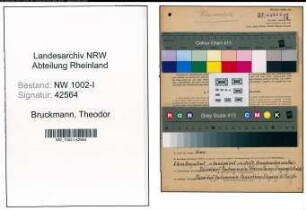 Entnazifizierung Theodor Bruckmann, geb. 07.09.1901 (Arbeiter)