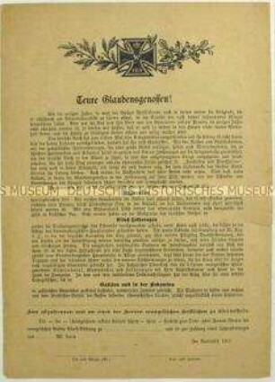 Spenden- und Beitrittsaufruf der Gustav Adolf-Stiftung