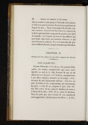 Chapitre II. Géologie de la côte asiatique de la mer Noire comprise entre Héradée et Trébizonde