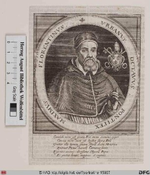 Bildnis Papst Urban VIII. (Maffeo Barberini) (reg. 6. 8. 1623 - 29. 7. 1644)