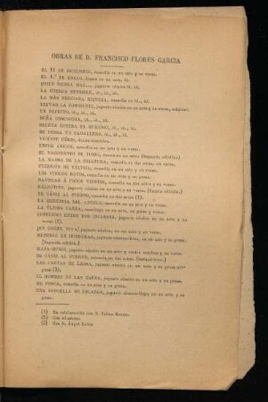Obras de D. Francisco Flores García